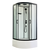 Душевая кабина Royal Bath FATO RB 100CK-М-BL рифленое стекло, Размер: 100х100, Профиль: Черный, Стекло: Рифленое_