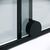 Душевая перегородка Niagara Nova NG-671-12BLACK 120х200 черный матовый раздвижная стекло прозрачное, Размер: 120_, изображение 6