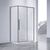 Душевой уголок Vincea Slim-N VSR-4SN8014CLGM 1400х800 вороненая сталь стекло прозрачное, Размер: 140х80, Профиль: Вороненая сталь, Стекло: Прозрачное_