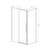 Душевой уголок Vincea Slim-N VSR-4SN9011CLG 1100х900 брашированное золото стекло прозрачное, Размер: 110х90, Профиль: Брашированное золото, Стекло: Прозрачное_, изображение 5