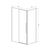 Душевой уголок Vincea Slim-N VSR-4SN9013CLG 1300х900 брашированное золото стекло прозрачное, Размер: 130х90, Профиль: Брашированное золото, Стекло: Прозрачное_, изображение 5