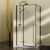 Душевой уголок Vincea Slim-N VSR-5SN9010CLB 1000х900 черный стекло прозрачное, Размер: 100х90, Профиль: Черный_