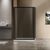 Душевой уголок Vincea Garda VSR-1G9012CGB, 120х90, профиль черный, стекло тонированное_