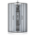 Душевая кабина  Royal Bath BERN RB90HK-WT-BL стекло прозрачное 90х90х223, Профиль: Черный_