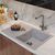 Мойка MIXLINE ML-GM31 из искусственного камня цвет серый 77х50 см_, изображение 4