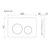 Кнопка Ceramicanova Balance клавиши Circle хром матовыйCN12-001M_, изображение 3