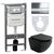 Сет 4 в 1 Ceramicanova унитаз Metropol Rimless инсталляция с кнопкой Flat цвет хром CN4002MB_1002CH_1000_