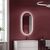 Зеркало для ванной комнаты SANCOS Oval фронтальная подсветка 550х1050 с сенсорным управлением OV55F_, изображение 4