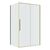 Душевое ограждение Niagara Nova NG-44-13ASG-A80SG-34 130х80х195 раздвижное профиль золото сатин_