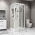 Душевая кабина Niagara Standart ST100/15Q 100х100х215 квадрат профиль белый, Размер: 100х100, Наличие крыши: С крышей_, изображение 4