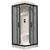 Душевая кабина Royal Bath RB 90HP6-GC-BL серое/матовое стекло, Размер: 90х90, Стекло: Матовое_
