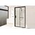 Душевая дверь Royal Bath ACCORD RB HS-T-BL 145x200 прозрачное стекло_
