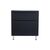 Тумба напольная Style Line Бергамо мини 80 2 ящика Люкс антискрейтч черный PLUS_