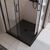 Душевой поддон из искусственного мрамора с сифоном BelBagno UNO TRAY-MR-UNO-A-90-35-NERO-NO_, изображение 2