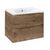Тумба под раковину Vincea Mia 600 подвесная 2 выкатных ящика soft close V.Oak, Цвет товара: коричневый_