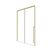 Душевая дверь Timo TDSS-130/17C-8R 1300х2000 профиль матовое золото стекло прозрачное 8 мм_