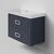 Тумба под раковину La Fenice Cubo Blu Grigio TWIN синяя 90_