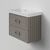 Тумба под раковину La Fenice Cubo Cappuccino TWIN бежевая 80_