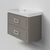 Тумба под раковину La Fenice Cubo Cappuccino TWIN бежевая 90_