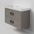 Тумба под раковину La Fenice Cubo Cappuccino TWIN бежевая 100_