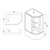 Душевая кабина Taliente TA-12080G(L) 120х80х215 см асимметричная левая тонированная, Стекло: Тонированное, Установка: Левая_, изображение 4