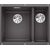 Кухонная мойка Blanco Subline 340/160-U чаша слева темная скала_