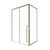 Душевая дверь Timo TDSS-150/17C-8R 1500х2000 профиль матовое золото + торцевое стекло TSS-1000/17C-8 1000х2000_