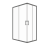 Душевое ограждение Triton Фикс-Графит 120х90 прямоугольник_