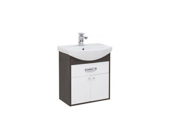 Тумба с раковиной Aquanet Грейс 60 дуб кантербери/белый (1 ящик, 2 дверцы) арт. 00212649_