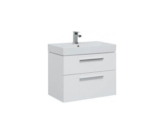 Тумба с раковиной Aquanet Nova 75 белый (2 ящика) арт. 00245254_