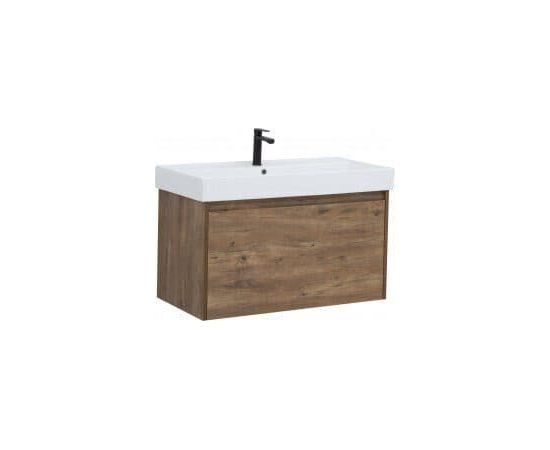 Тумба с раковиной Aquanet Nova Lite 90 дуб рустикальный (1 ящик) арт. 00254698_