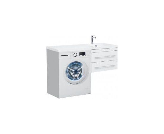 Тумба с раковиной Aquanet Верона 120 R белый (подвесная, 2 ящика) арт. 00239946_