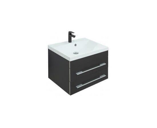 Тумба с раковиной Aquanet Верона 58 New черный матовый арт. 00281095_
