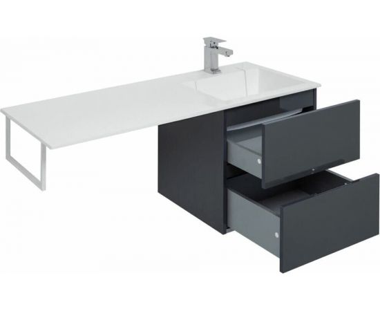 Тумба с раковиной Aquanet Алвита 120 R серый антрацит арт. 00243776_, изображение 15