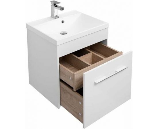 Тумба с раковиной Aquanet Августа 58 белый арт. 00225437_, изображение 7