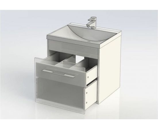 Тумба с раковиной Aquanet Августа 58 белый арт. 00225437_, изображение 8