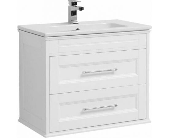 Тумба с раковиной Aquanet Бостон М 80 белый арт. 00212668_, изображение 2
