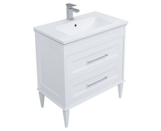 Тумба с раковиной Aquanet Бостон М 80 белый (лит. мрамор) арт. 00260664_, изображение 5