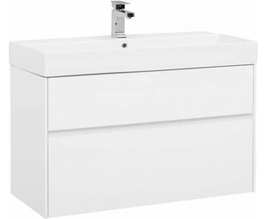 Тумба с раковиной Aquanet Бруклин 100 белый арт. 00212599_, изображение 2