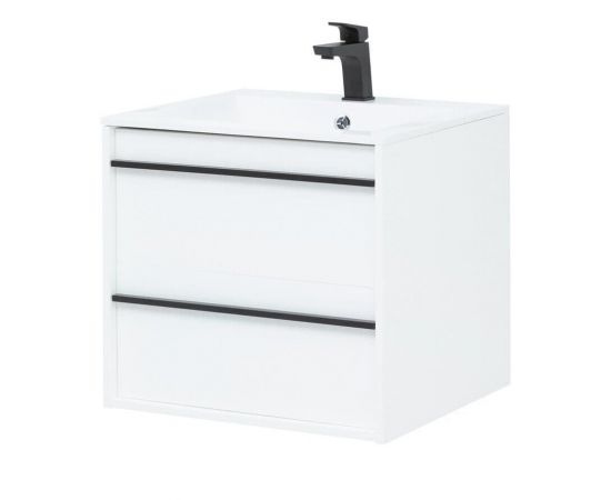 Тумба с раковиной Aquanet Lino 60 белый матовый арт. 00271943_, изображение 4