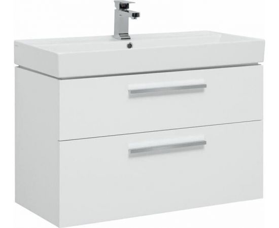 Тумба с раковиной Aquanet Nova 90 белый (2 ящика) арт. 00245256_, изображение 2