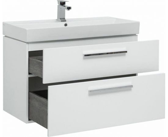 Тумба с раковиной Aquanet Nova 90 белый (2 ящика) арт. 00245256_, изображение 5