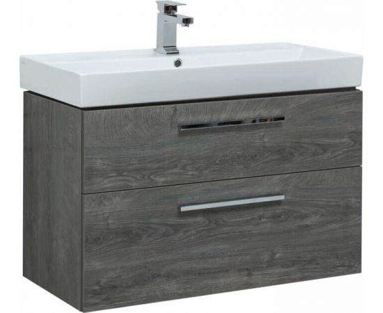 Тумба с раковиной Aquanet Nova 90 дуб рошелье (2 ящика) арт. 00245257_, изображение 2