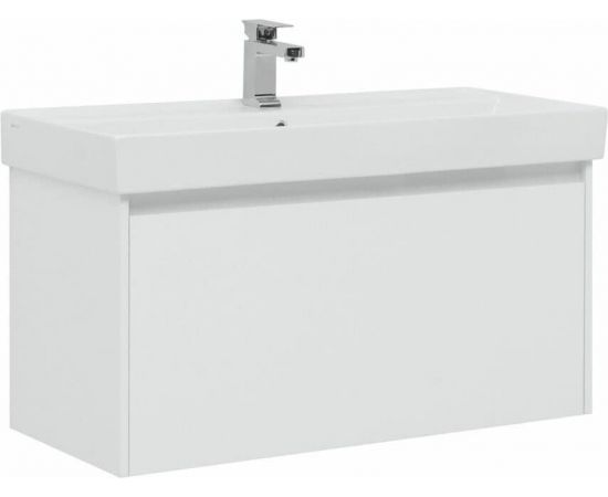 Тумба с раковиной Aquanet Nova Lite 100 белый (1 ящик) арт. 00245250_, изображение 2