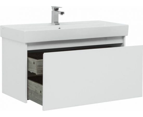 Тумба с раковиной Aquanet Nova Lite 100 белый (1 ящик) арт. 00245250_, изображение 5
