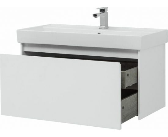 Тумба с раковиной Aquanet Nova Lite 100 белый (1 ящик) арт. 00245250_, изображение 10