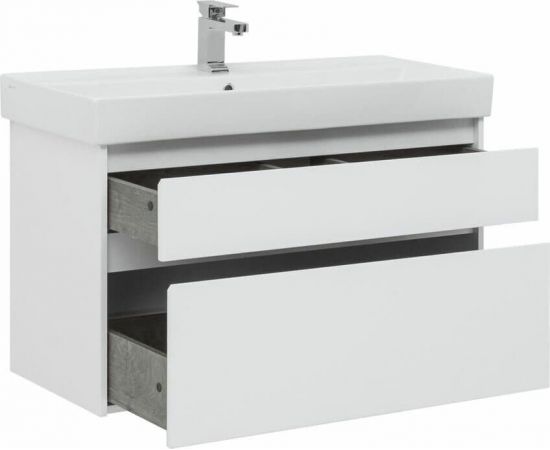 Тумба с раковиной Aquanet Nova Lite 100 белый (2 ящика) арт. 00245252_, изображение 5