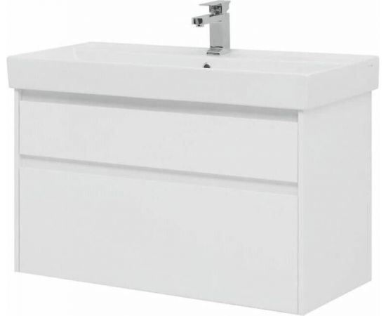 Тумба с раковиной Aquanet Nova Lite 100 белый (2 ящика) арт. 00245252_, изображение 8