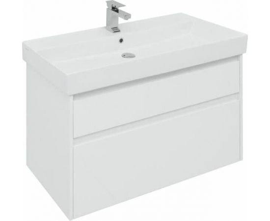 Тумба с раковиной Aquanet Nova Lite 100 белый (2 ящика) арт. 00245252_, изображение 10