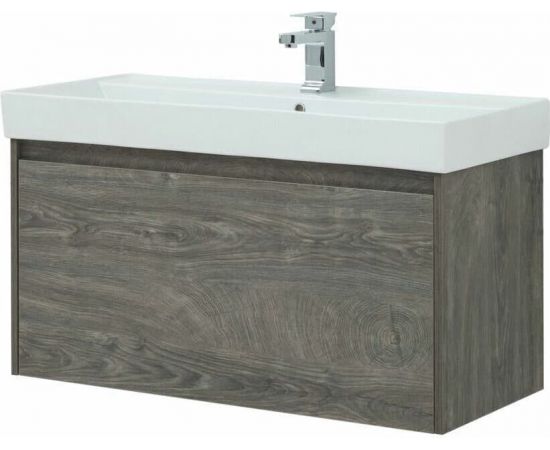 Тумба с раковиной Aquanet Nova Lite 100 дуб рошелье (1 ящик) арт. 00245251_, изображение 11